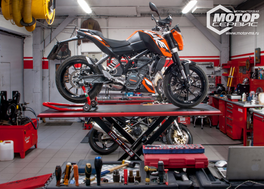 Техническое обслуживание мотоциклов KTM