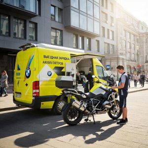 Нужна выездная зарядка аккумулятора для мотоцикла BMW в Москве? Быстрое решение проблем на дороге: диагностика, зарядка, замена аккумулятора. Удобно, оперативно, профессионально.